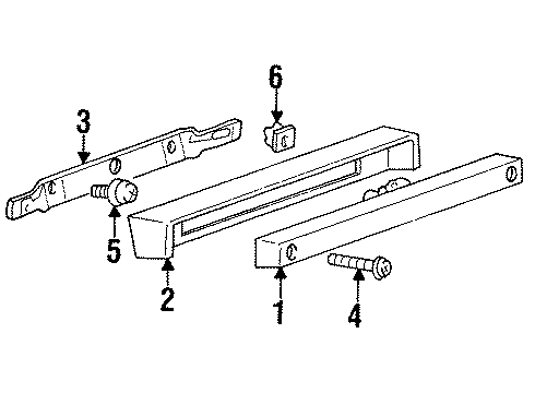 1995 Mitsubishi Mighty Max High Mount Lamps