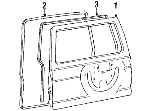 1990 Mitsubishi Montero Gate & Hardware