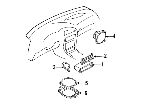 1996 Mitsubishi Mirage Sound System