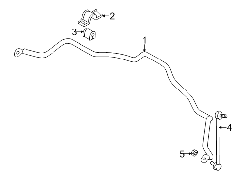 2003 Mitsubishi Galant Stabilizer Bar & Components