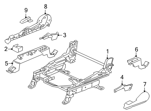 2011 Mitsubishi Endeavor Tracks & Components Diagram 2