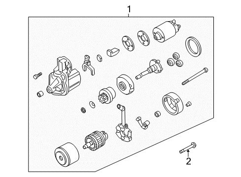 2008 Mitsubishi Lancer Starter Diagram 2
