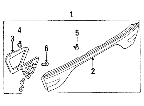1995 Mitsubishi Galant Combination Lamps