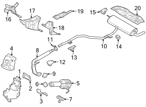 2025 Mitsubishi Outlander PHEV Exhaust Components
