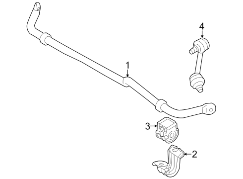 2023 Mitsubishi Outlander PHEV Stabilizer Bar Diagram for 56230W040P