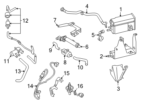 2022 Mitsubishi Eclipse Cross Emission Components