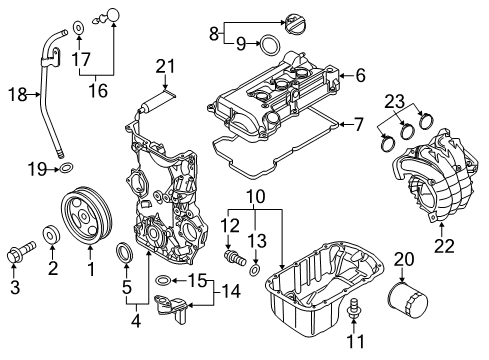 2017 Mitsubishi Mirage Intake Manifold