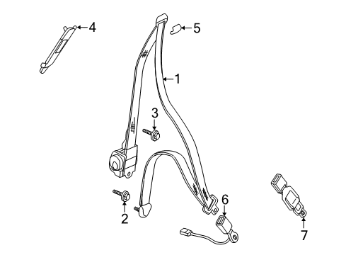 2012 Mitsubishi Outlander Seat Belt