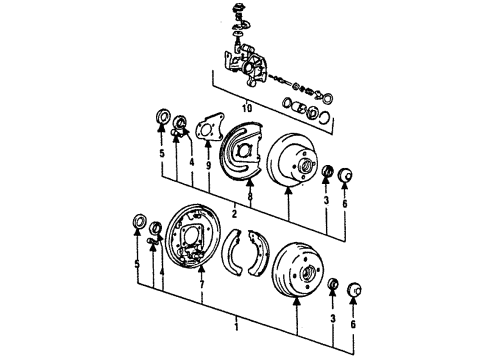 1987 Mitsubishi Galant Rear Brakes