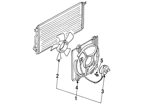 1998 Mitsubishi Galant A/C Condenser