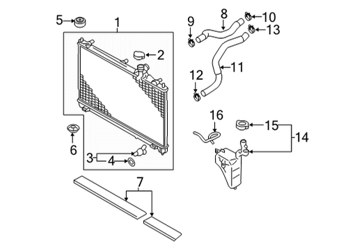 2022 Mitsubishi Outlander PHEV Radiator & Components