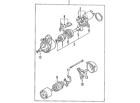 1998 Mitsubishi Galant Starter