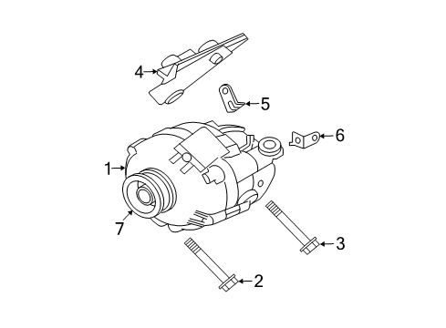 2004 Mitsubishi Galant Alternator