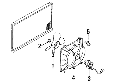 1998 Mitsubishi Galant Cooling Fan