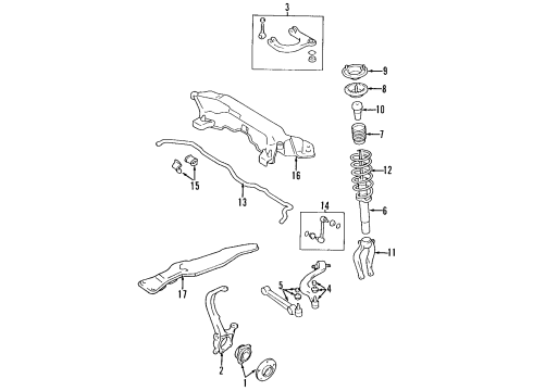 1997 Mitsubishi Eclipse Front Suspension
