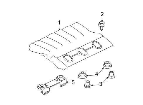 2008 Mitsubishi Galant Engine Appearance Cover