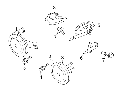 2008 Mitsubishi Lancer Anti-Theft Components Diagram 2