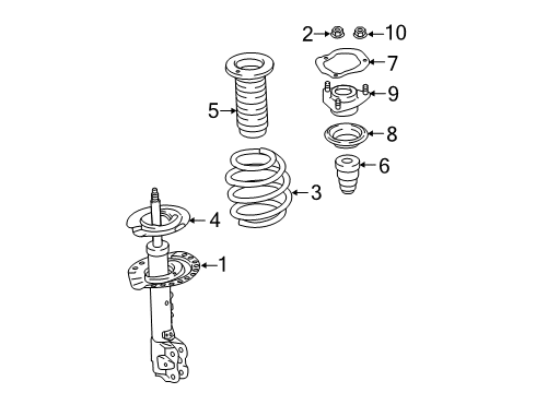 2025 Mitsubishi Eclipse Cross Struts & Components