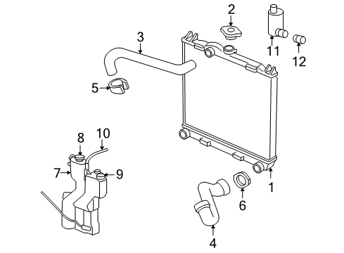 2006 Mitsubishi Raider Radiator & Components