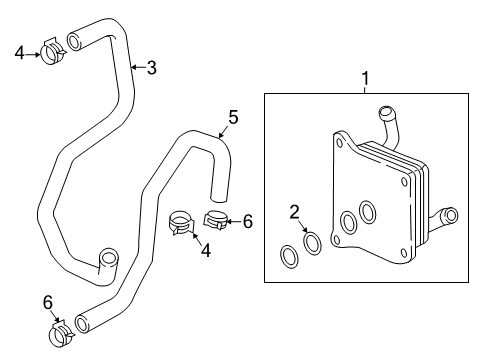 2017 Mitsubishi Mirage Trans Oil Cooler