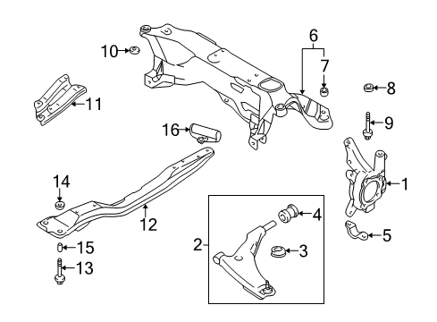 2003 Mitsubishi Galant Front Suspension Components