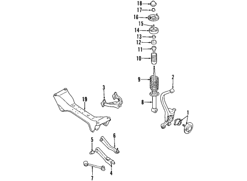 1998 Mitsubishi Galant Lower Control Arm - Rear