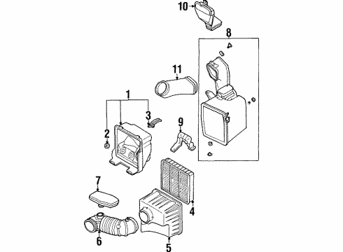 2002 Mitsubishi Mirage Air Intake