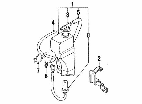 1997 Mitsubishi Eclipse Coolant Reservoir Diagram