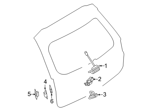 2024 Mitsubishi Outlander Lift Gate - Lock & Hardware