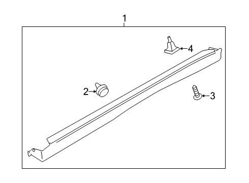 2022 Mitsubishi Eclipse Cross Exterior Trim - Pillars