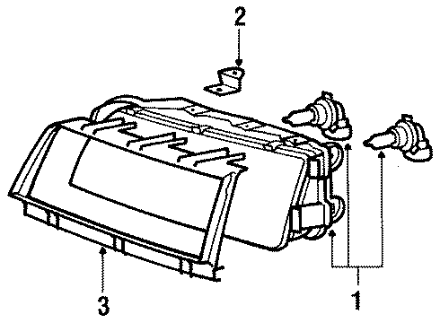 1990 Mitsubishi Sigma Headlamps