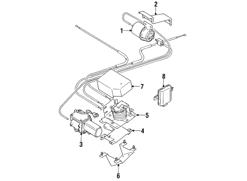 1999 Mitsubishi 3000GT Cruise Control System