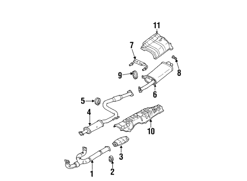 2000 Mitsubishi Diamante Exhaust Components