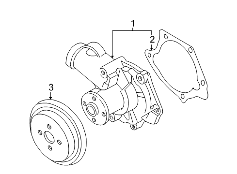 2011 Mitsubishi Galant Water Pump