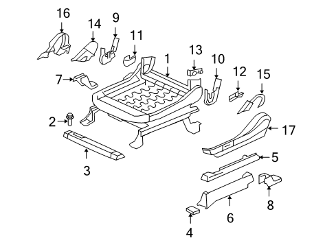 2008 Mitsubishi Outlander Tracks & Components Diagram 3