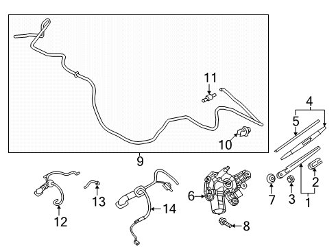 2024 Mitsubishi Outlander Wiper & Washer Components