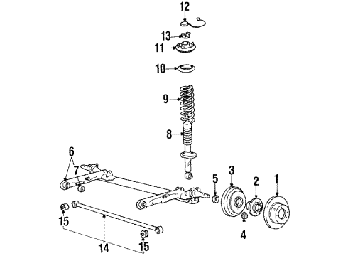 1991 Mitsubishi Galant Rear Brakes
