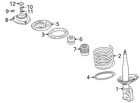 2003 Mitsubishi Galant Struts & Components