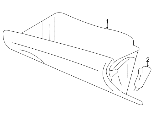 2012 Mitsubishi Outlander Glove Box