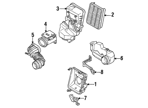 1995 Mitsubishi Expo Air Inlet