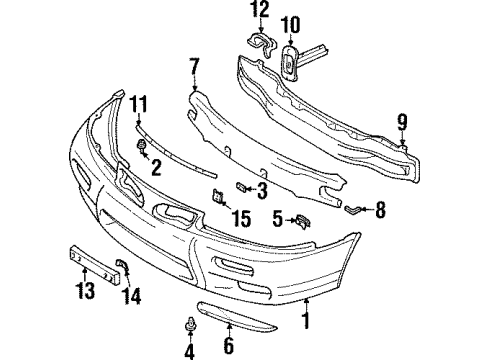 1998 Mitsubishi Galant Bumper & Components - Front