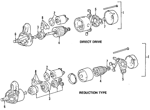 2002 Mitsubishi Mirage Starter