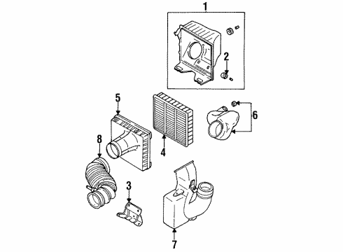 1996 Mitsubishi Mirage Air Inlet