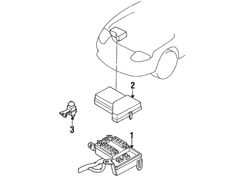 1999 Mitsubishi 3000GT Apron Components