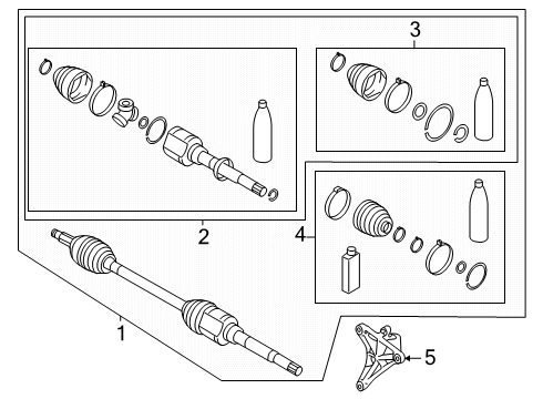 2023 Mitsubishi Outlander PHEV Front Axle