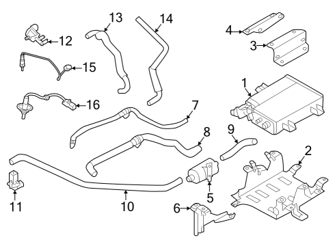 2017 Mitsubishi Mirage G4 Emission Components