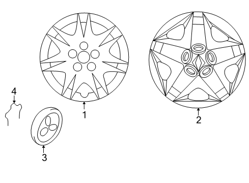 2003 Mitsubishi Galant Wheel Covers & Trim