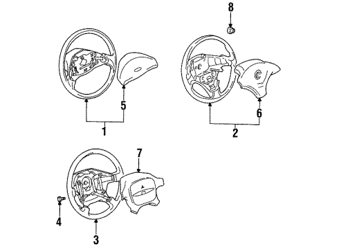1994 Mitsubishi Mirage Steering Wheel