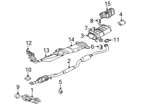 2008 Mitsubishi Outlander Exhaust Components