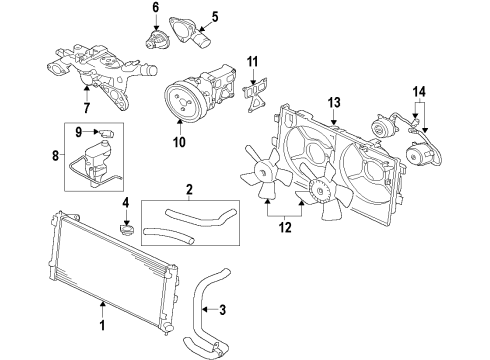 2012 Mitsubishi Lancer Cooling System